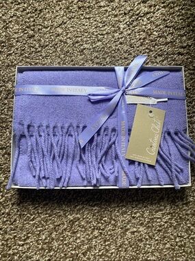 Cristina Chiti Lavender Pure Wool Scarf with Fringe
